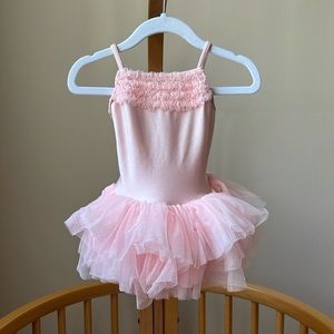 Bloch Desmond pink tutu with all-in-one leotard and tulle skirt, size 2T